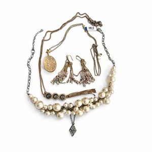 Jewelry Bundle – 3 Necklaces + Earrings ✨ Great Deal